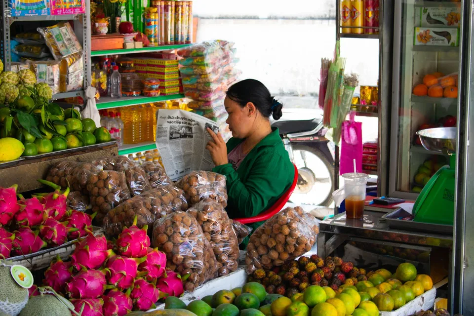 Rau củ tươi trong ngày